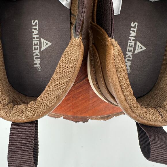 Staheekum Mens Chelsea Shoes 9M Brown Memory Foam Mesh Lining NWOB Travel Preppy - Picture 10 of 11